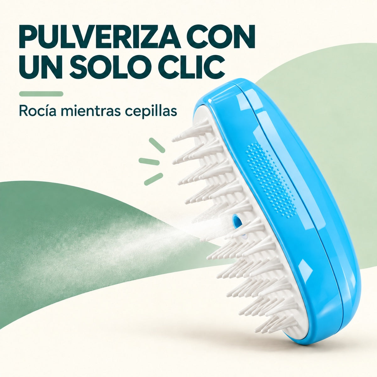 Cepillo azul Pelunia con spray